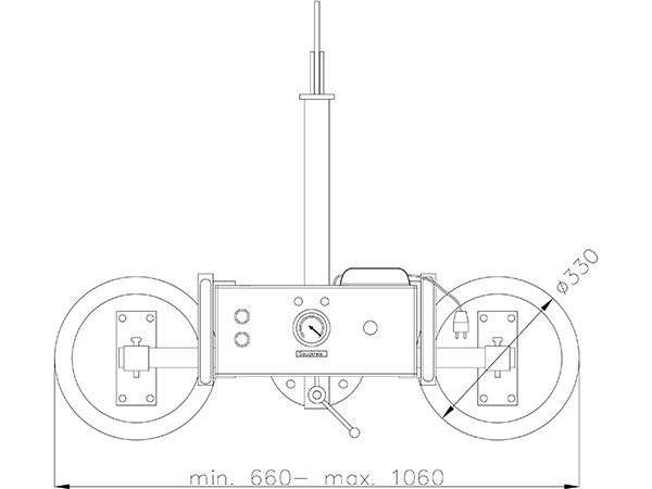 Vakuumlifter mit manueller Drehfunktion