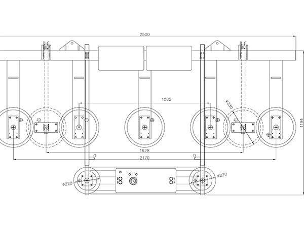 Vacuum lifter with glass tongs