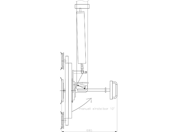 Vakuumlifter mit pneumatischem Hubzylinder