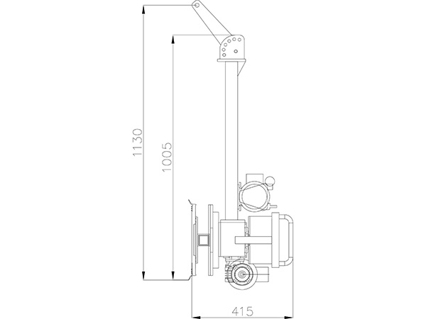 Vacuum lifter with electric rotation function