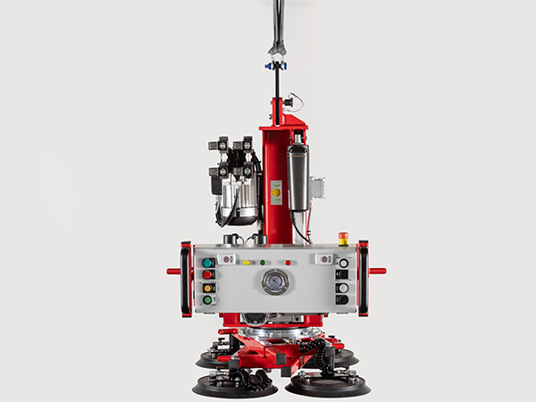 Vacuum lifter with electric rotation function and electric slew function