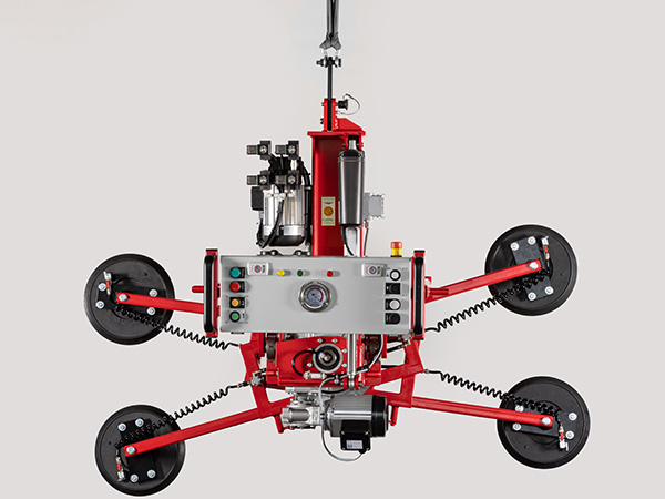 Vacuum lifter with electric rotation function and electric slew function