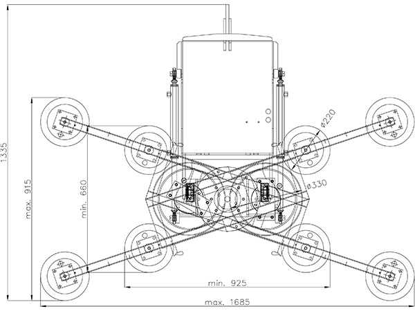 Appareils de levage à vide avec fonction de rotation électrique et fonction de pivotement hydraulique