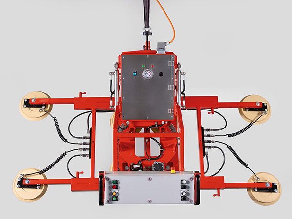 Appareils de levage à vide avec fonction de rotation électrique et fonction de pivotement hydraulique