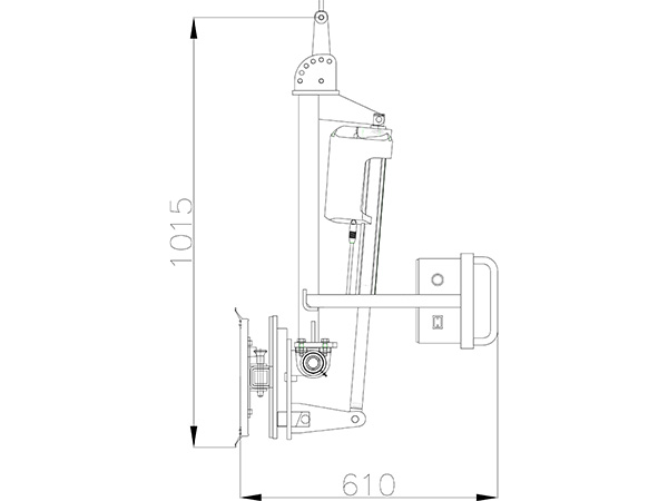 Vacuum lifter with manual rotation function and electric slew function