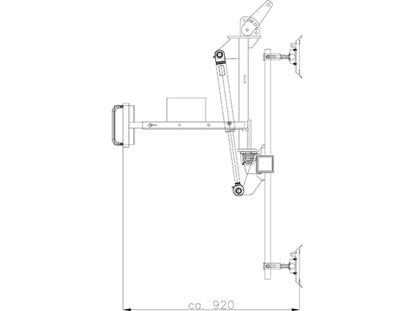 Vacuum lifter with hydraulic slew function