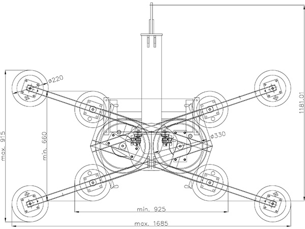 Vakuumlifter mit elektrischer Schwenkfunktion