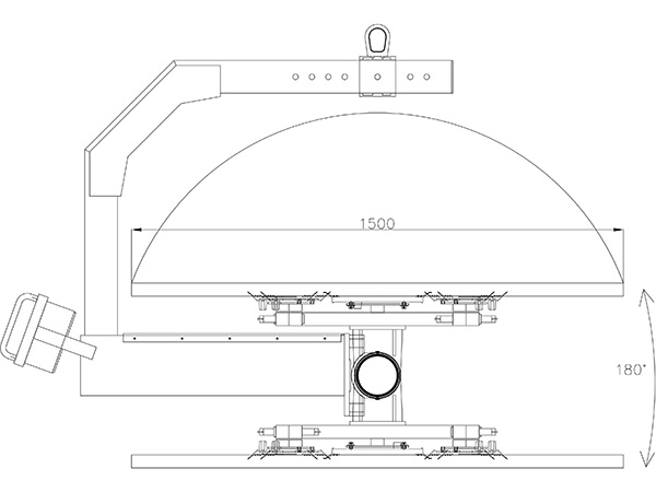 Vacuum lifter with reversible suction cup