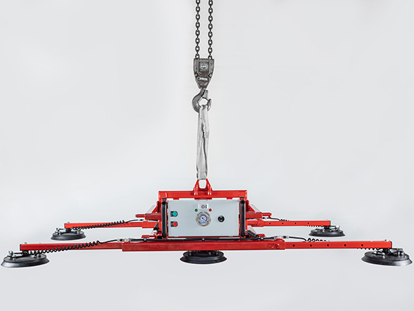 Vacuum lifter for horizontal handling