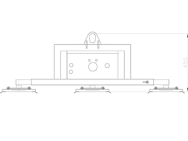 Vacuum lifter for horizontal handling