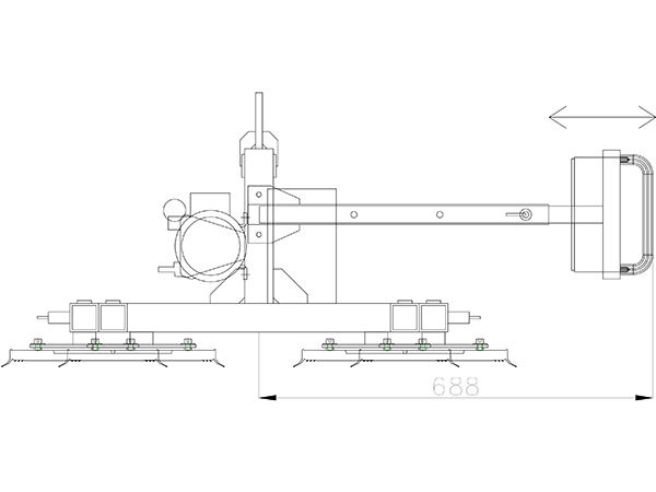 Vacuum lifter for horizontal handling