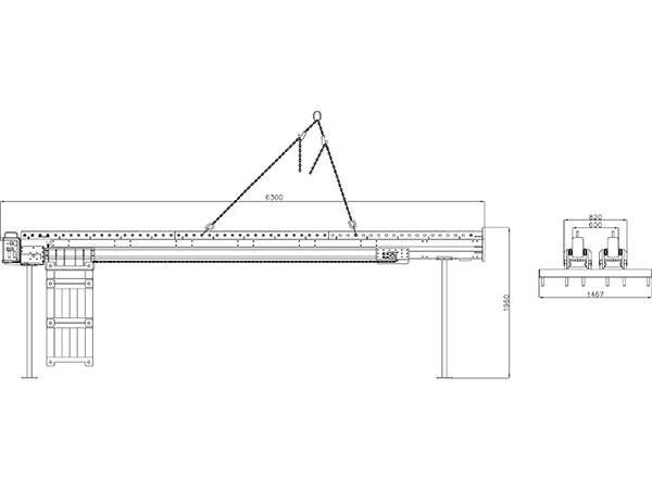 Counterweight system for 6000 kg