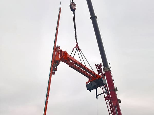 Sistema di contrappesi con testa basculante per 6000 kg