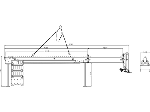 Counterweight system for 1500 kg