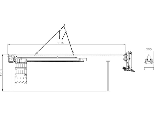 Counterweight system for 3000 kg