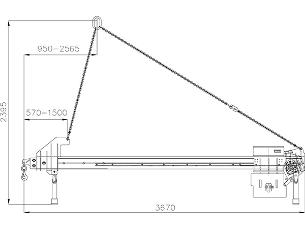 Counterweight system for 700 kg