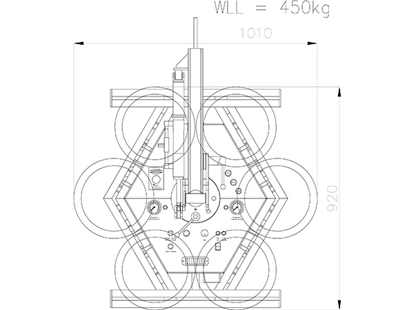 Vakuumlifter bis 750 kg - Drehen/Schwenken manuell