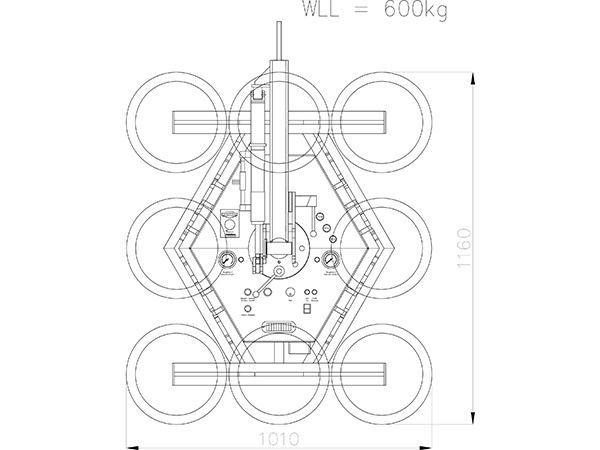 Sollevatore a vuoto fino a 750 kg - Rotazione/inclinazione manuale