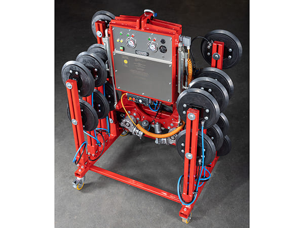 Vacuum lifter up to 1000 kg – rotating electrically/slewing hydraulically