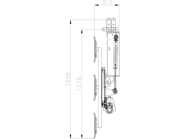 Vacuum lifter up to 1000 kg – rotating electrically/slewing hydraulically